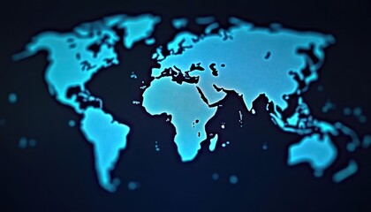 Obraz premium Global Connection: A Digital World Map