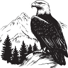 eagle on a branch