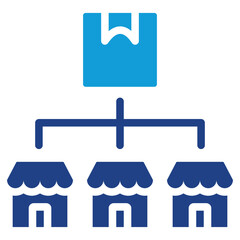 Obraz premium Retail Distribution Dual Tone Icon