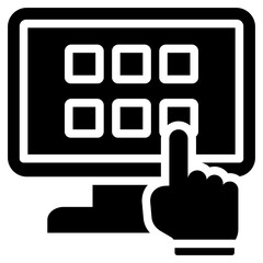 E Commerce Distribution Solid Black Icon