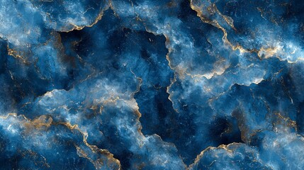 Blue gold marble texture background design