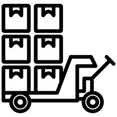 Material Handling Outline Icon
