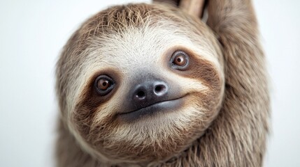 Close-up Portrait of a Cute Sloth