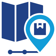 Tracking And Tracing Dual Tone Icon