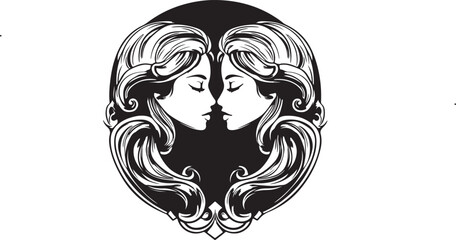 woman head vector illustration