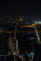 Obraz premium a city skyline view of Bangkok, Thailand 
