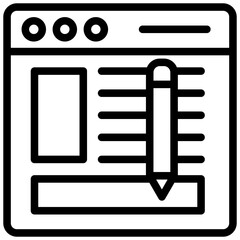 Blogging Outline Icon