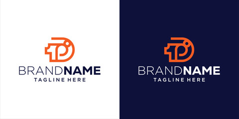 Creative D1 Human Abstract Logo Design, Design Inspiration, Illustration, Vector