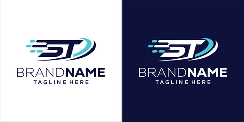 Creative ST Fast Abstract Logo Design, Design Inspiration, Illustration, Vector