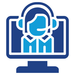 Virtual Assistant Dual Tone Icon