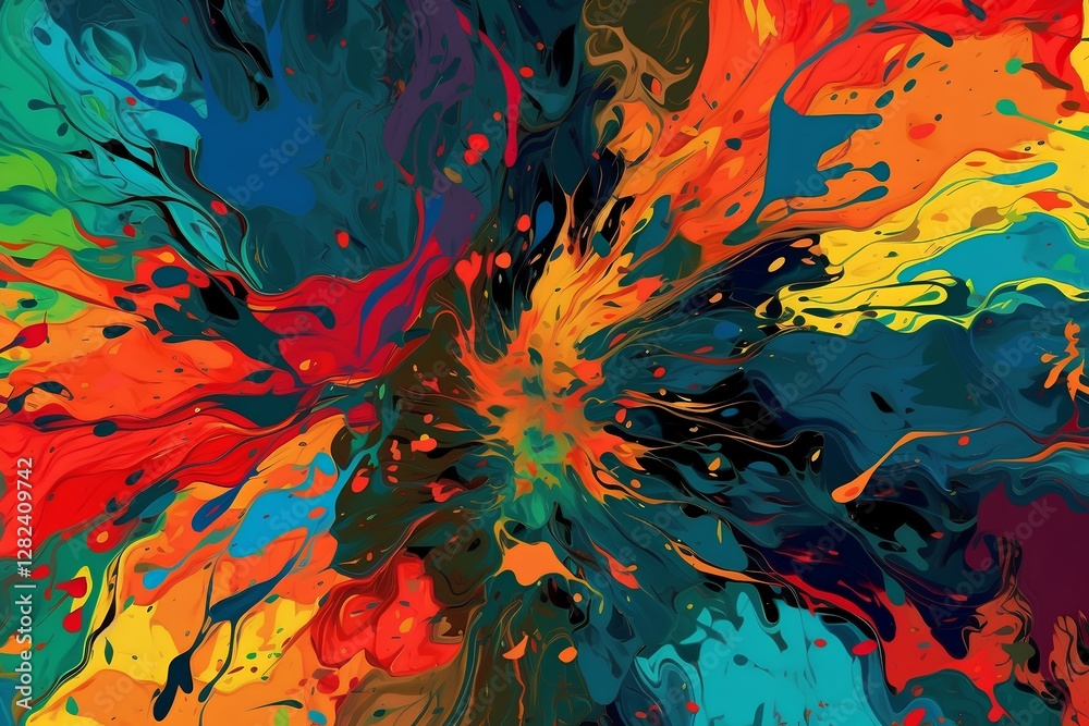 Poster abstract colorful background