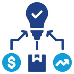 Sourcing Strategy Dual Tone Icon