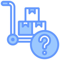 Procurement Forecasting Lineal Blue Icon