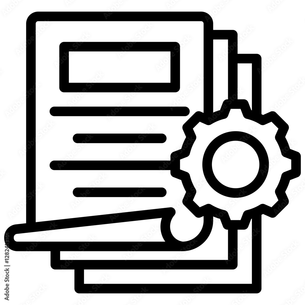 Poster Project Documentation Outline Icon
