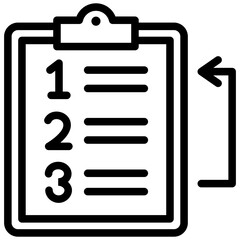 Task Prioritization Outline Icon