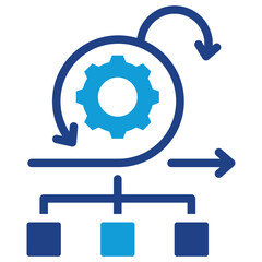 Scrum Methodology Dual Tone Icon