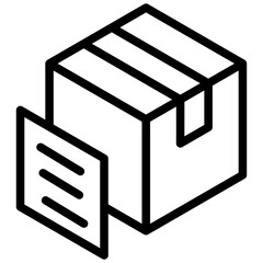 Packaging And Labeling Outline Icon