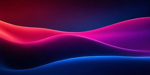 A purple and blue wave with red and blue lines