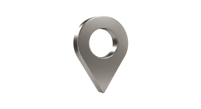 Metal Location Pin Pointer Graphic