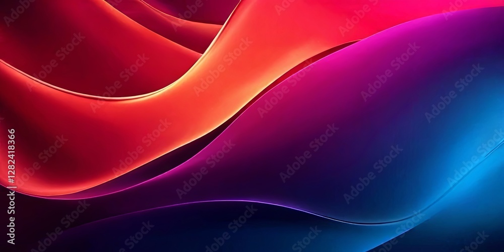 Aufkleber A colorful background with a red and orange line