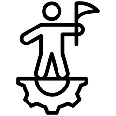 Leadership Outline Icon