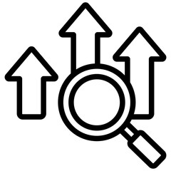 Competitive Landscape Outline Icon