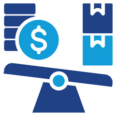 Economic Instability Dual Tone Icon