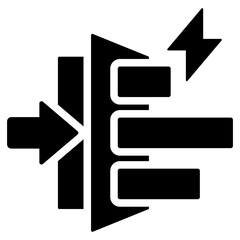 New Competitor Solid Black Icon