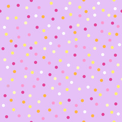 Party dots Celebration Confetti, Seamless pattern
