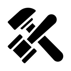 jackhammer glyph icon