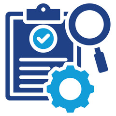 Standard Operating Procedure Dual Tone Icon