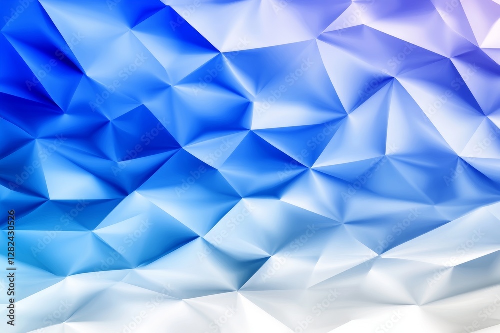 Poster minimalistic overlapping light blue diamond shapes design with natural lighting