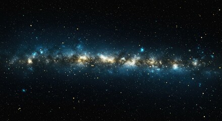 Naklejka premium Vast galaxy filled with stars and cosmic beauty in darkness.