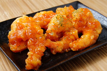 海老チリ　中華料理