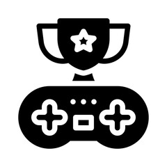 gaming trophy glyph icon