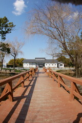 広角魚眼レンズで撮る田舎の公園風景