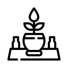 vase line icon
