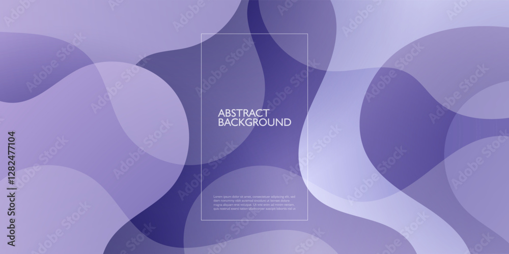 Wall mural abstract fluid wave background 3d design with purple color concept. liquid color pattern background.