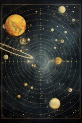 Ancient celestial map