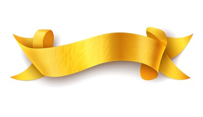 Golden Ribbon Banner  Elegant Design Element  Award  Decoration