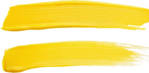 Vibrant Yellow Acrylic Paint Strokes Texture Abstract Art Background