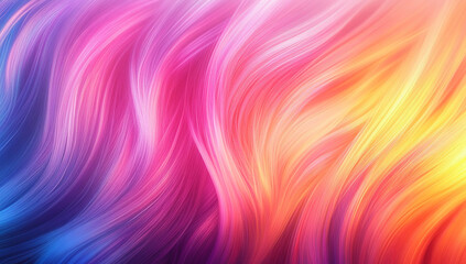 Obraz premium Abstract blurred waves in neon pink and purple tones on a vibrant backdrop