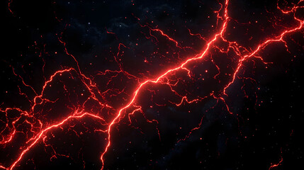 High energy luminous red lines shooting across a midnight black space conveying futuristic power and motion