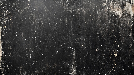 Obraz premium Abstract grunge background with distressed black tones and white specks mimicking dirt on old glass