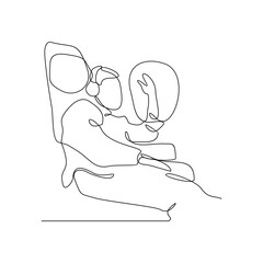 One continuous line drawing of in Airport activity with simple linear style vector illustration. Tourist drawing with Minimalist black linear design isolated concept vector design illustration.