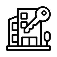 property management line icon