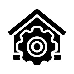 home maintenance glyph icon