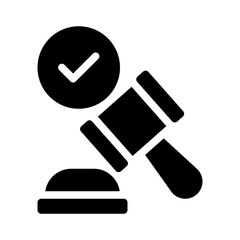 property law glyph icon
