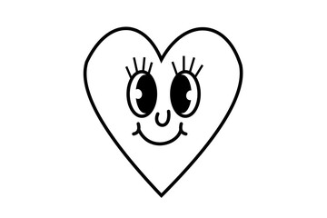 Cute smiley heart
