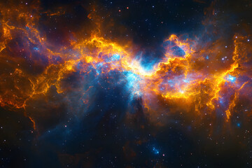 Obraz premium Cosmic Dance of Quasar Jets: A Glimpse into the Dynamic Forces of the Universe